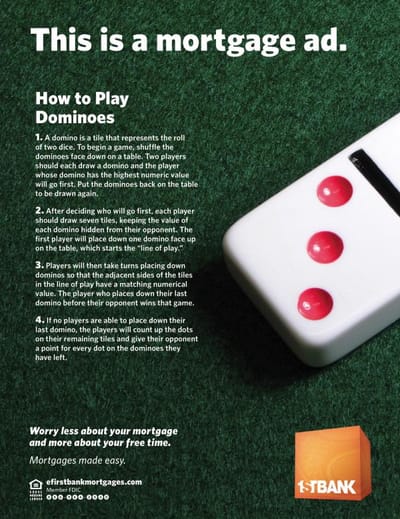 Dominoes - Advertising