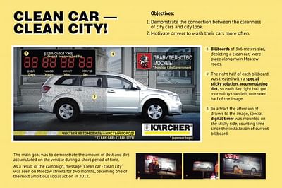 CLEAN CAR - CLEAN CITY - Werbung