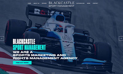 Página Corporativa - Agencia de Motorsport y F1 - Creación de Sitios Web