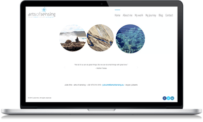 Arts of Sensing - Website Creatie