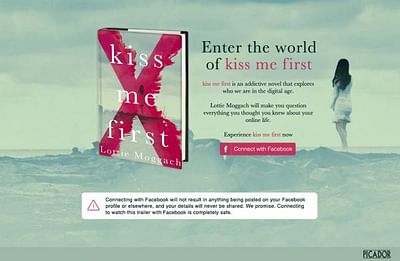 Kiss Me First App - Pubblicità