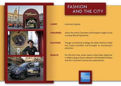FASHION AND THE CITY - Reclame