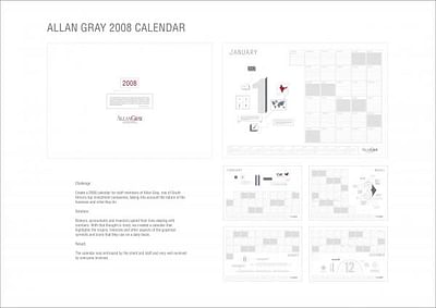 ALLAN GRAY 2008 CALENDAR - Advertising