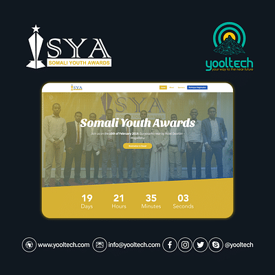 Somali Youth Awards | Web design application - Creación de Sitios Web