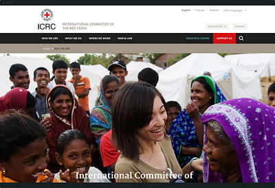 The International Committee of the Red Cross - Website Creatie