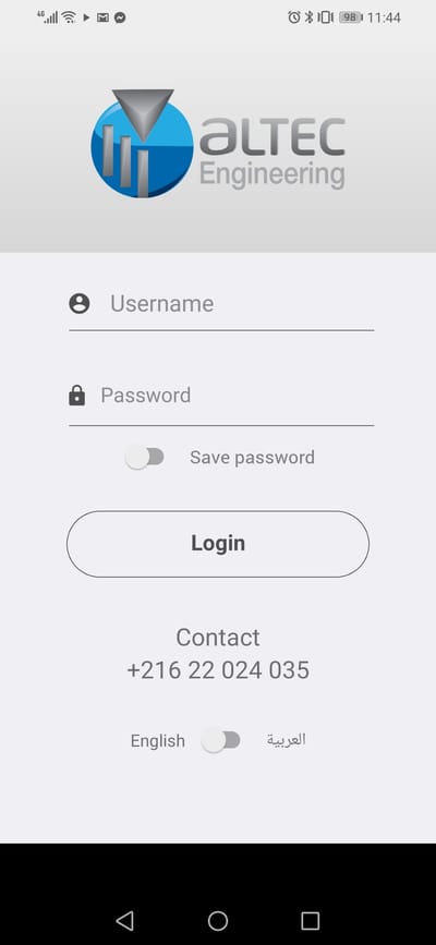 Mobile App Development for Altec Engineering - Mobile App