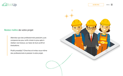 BobUp - Web Application - Animation