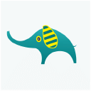 D Yellow Elephant