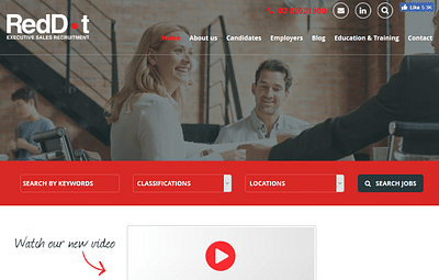 Website & Design Development | RedDot Rec - Innovation