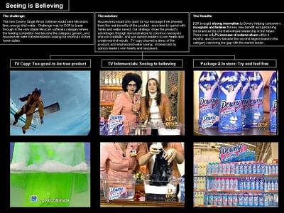 DOWNY SINGLE RINSE - Advertising