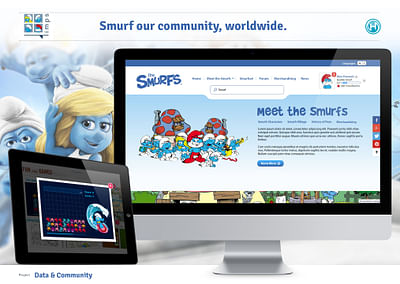 Worldwide website for the Smurfs - Web analytics / Big data