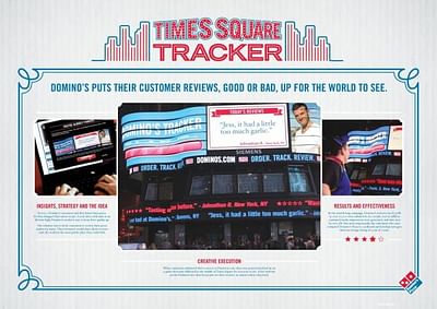 TIMES SQUARE TRACKER - Publicidad