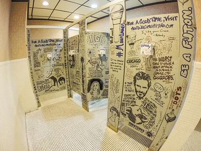 Bathroom stalls - Publicité
