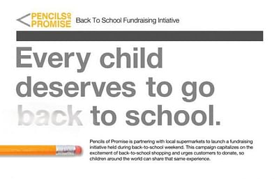 Back-To-School Fundraising Initiative, 1 - Werbung