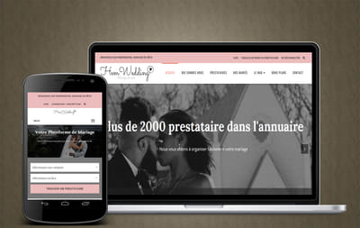 Plateforme pour les prestataires de Mariages - Création de site internet