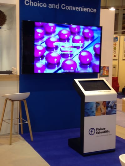 Borne tactile Forum Labo ThermoFisher - Evénementiel