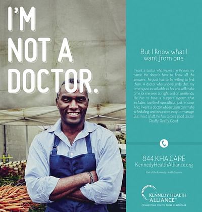 They’re not doctors, but they know healthcare. Farmer's Market. - Advertising