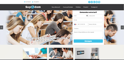 Supadom [E-learning] - Website Creation