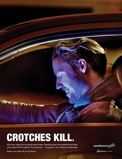 Crotches Kill, Guys - Advertising