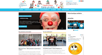 Clown Z'hopitaux - Création de site internet