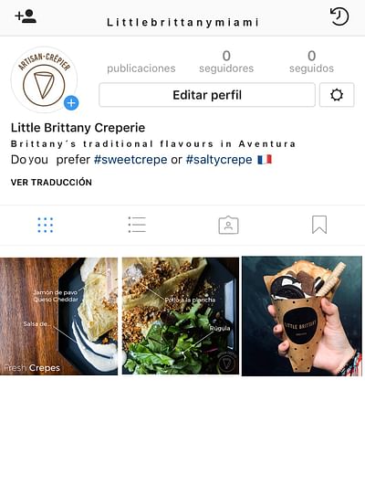Little Brittany Creperie - Social Media