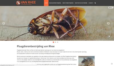 Webdesign voor bedrijf in ongediertebestrijding - Social media