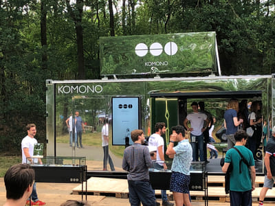 Brand activation on festivals for Komono - Evenement
