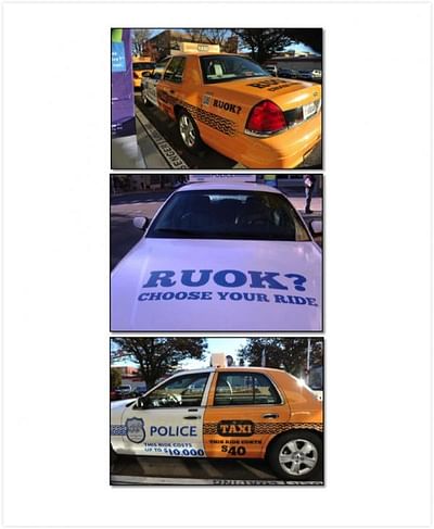 RUOK? Taxi/Police Cruisers - Advertising