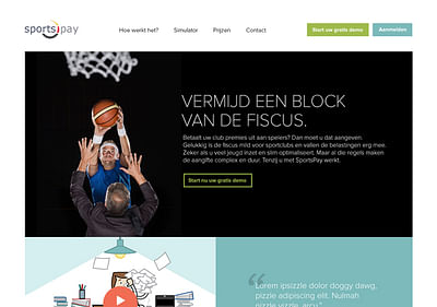 SD Worx Sportspay - Création de site internet