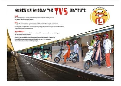 WOMEN ON WHEELS - Advertising