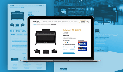 CASIO MUSIC WEBSITE - Website Creation