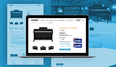CASIO MUSIC WEBSITE - Website Creatie