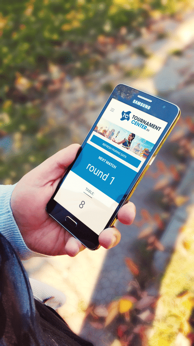 Gamen met Tournamentcenter - Application web