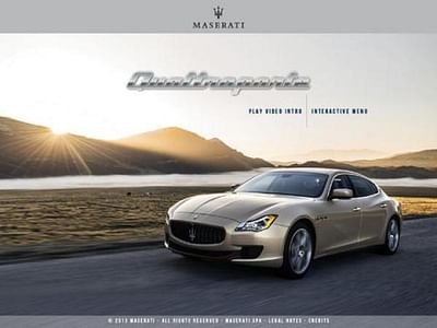 Maserati App iPad - Pubblicità