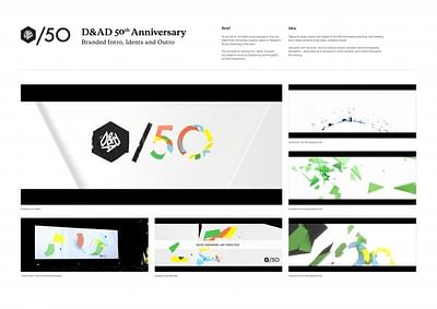 D&AD 50TH ANNIVERSARY IDENTS - Advertising