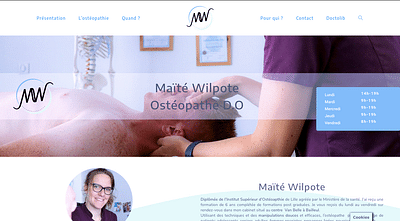 Maïté Wilpote Ostéopathe - Creación de Sitios Web