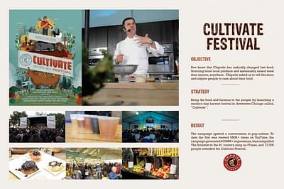 CHIPOTLE'S CULTIVATE FESTIVAL - Advertising