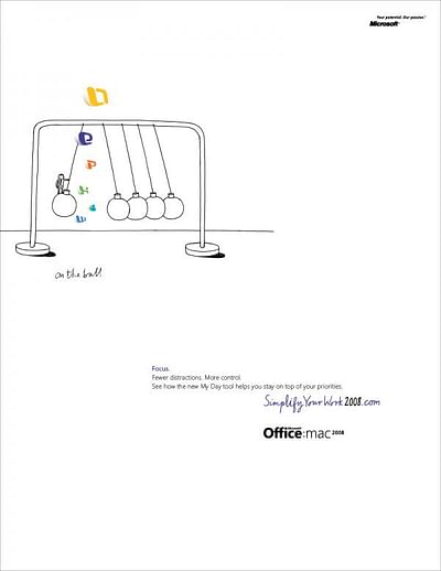 Simplify Your Work, On the ball - Advertising