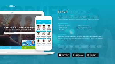 goPuff - e-commerce on-demand delivery service - Applicazione Mobile
