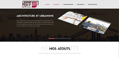 Site vitrine : HBTF Labor Archi - Création de site internet