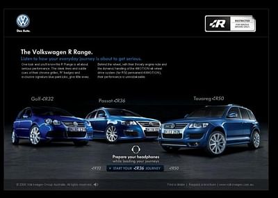Volkswagen R Range - Werbung