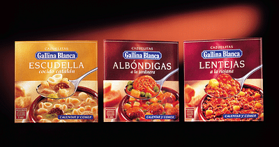 GALLINA BLANCA, Packaging y Branding