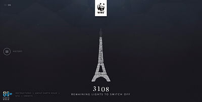 Earthhour WWF - Création de site internet