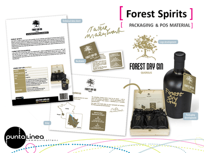 Packaging Design & Instore Communication ForestGin - Branding & Positionering