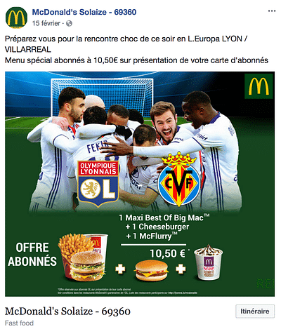 Campagne Marketing pour McDonald's - Réseaux sociaux