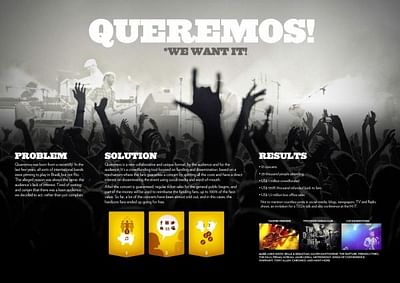 QUEREMOS (WE WANT) - Publicité