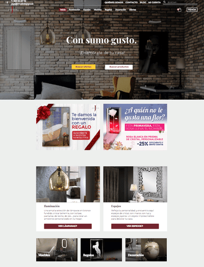 Diseño Web de Muebles Joya - Website Creation