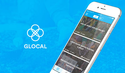 Glocal+ mobile app development - Application mobile