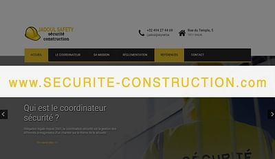 Création de site Web pour JADOUL SAFETY sprl - Website Creatie
