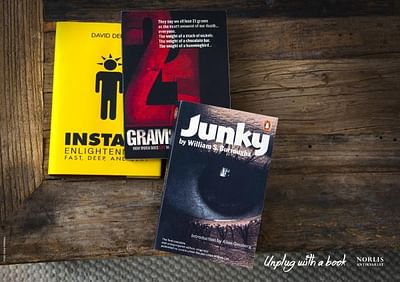 Unplug with a book, Instagram - Werbung